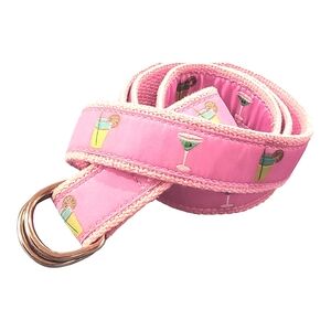 Douglas Paquette Pink Belt Happy Hour Ribbon Sz L